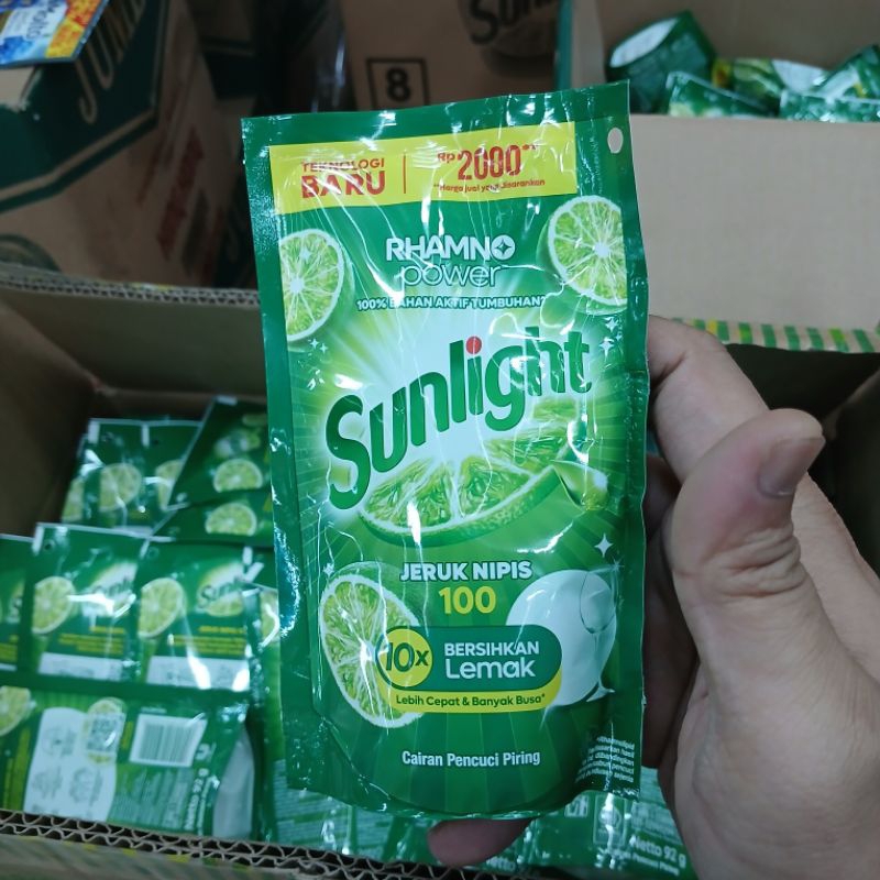 Sunlight Cairan Pencuci Piring 1Dus | 90ml/92g