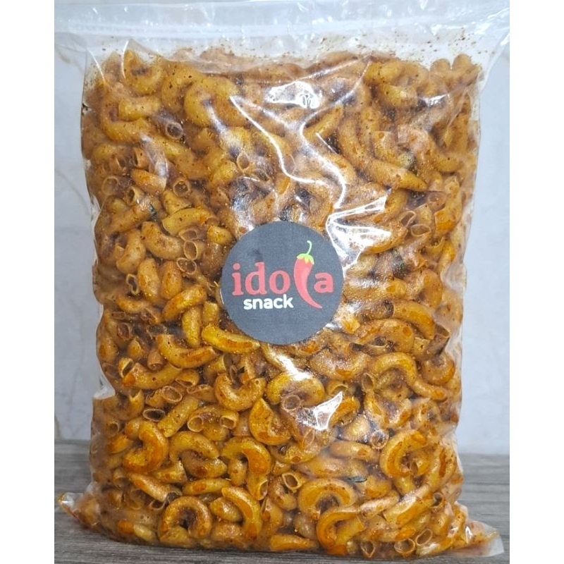 

Makaroni Cikruh Daun Jeruk 500gr // Makroni Cikru Bumbu Pedas Gurih Melimpah