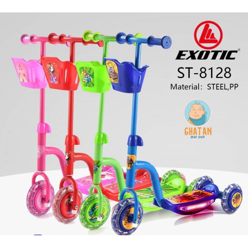 Exotic Skuter Anak ST-8128 Otoped Dengan Music