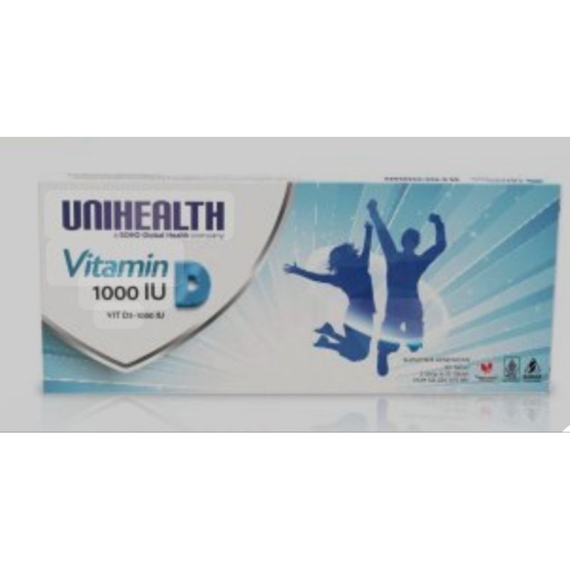 VITAMIN D 1000IU UNIHEALTH 30TABLET KUNYAH