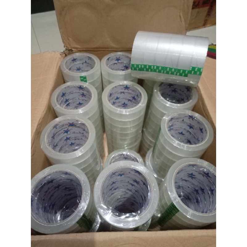 

isolasi solasi lakban bening 24mm 90 yard seven star