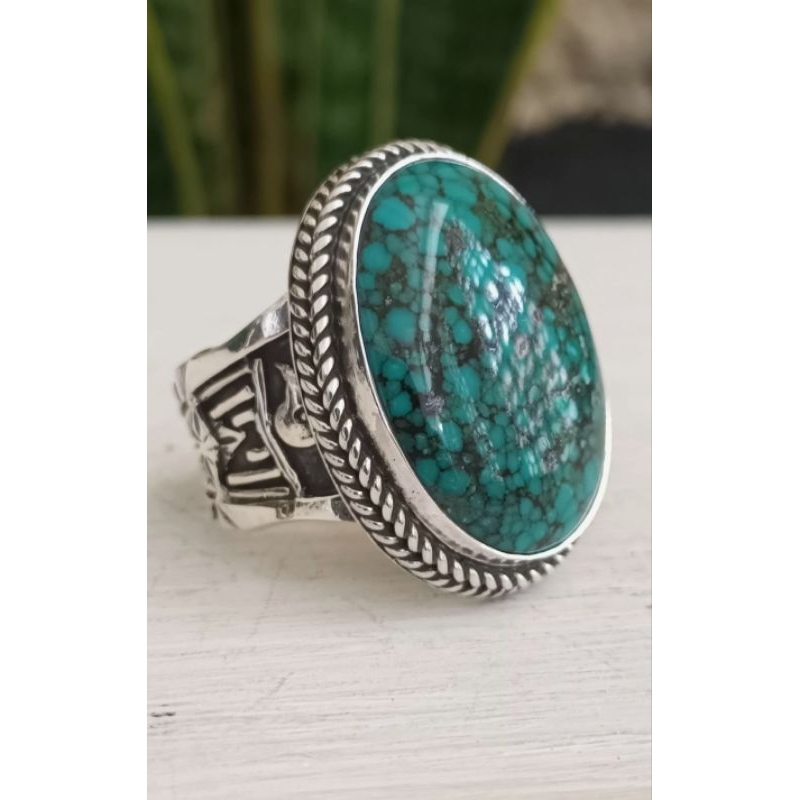 natural pirus hubei ceplok beras kutah ring perak handmade
