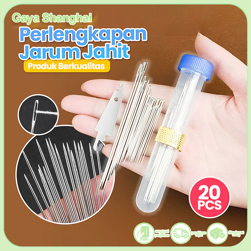 Jarum Jahit Tangan Diperpanjang, Jarum Panjang, Jarum Selimut Tebal Besar, Jarum Pakaian Jahit Tanga