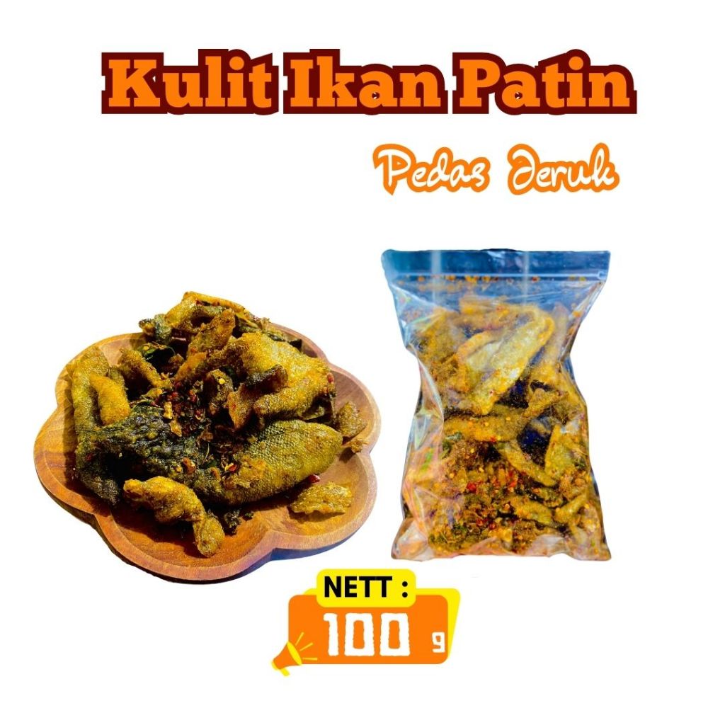 

KERIPIK KULIT IKAN PATIN PREMIUM MACAM RASA 200GR | SNACK KERING