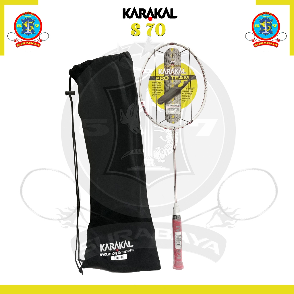 Raket Original Karakal S70 Bonus Grip Senar Tas Kaos Karakal