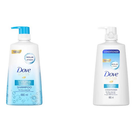Dove Shampoo / Conditioner Volume Nourishment 680ml / 660ml - Singapore