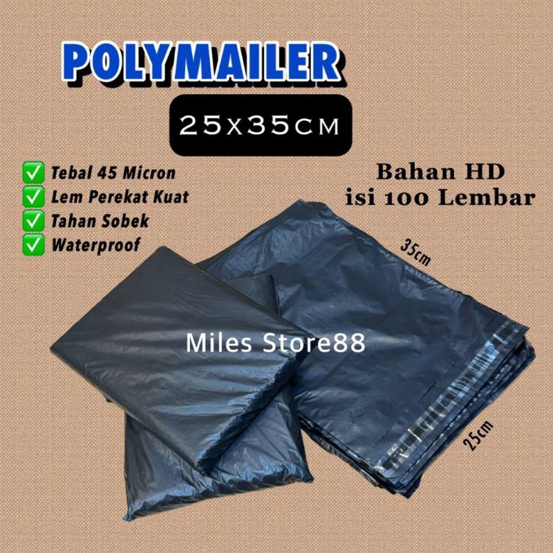 

Plastik packing Polymailer berbagai macam ukuran isi 100 pcs