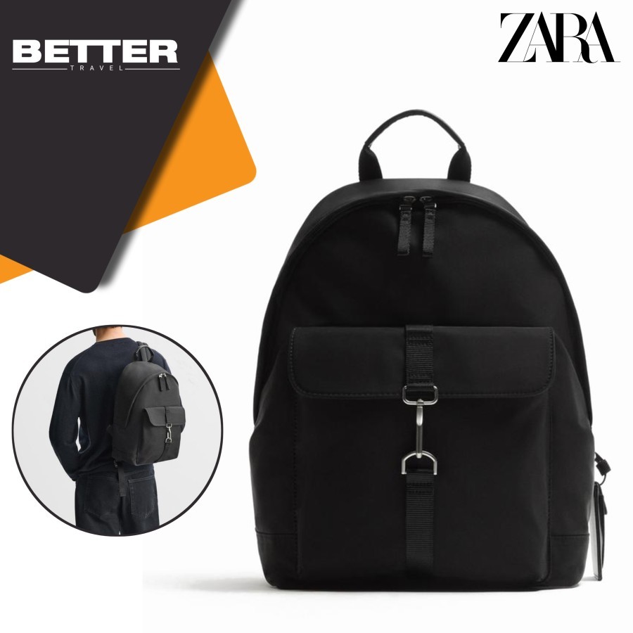 Tas ransel pria ZARA casual daily kuliah backpack man original
