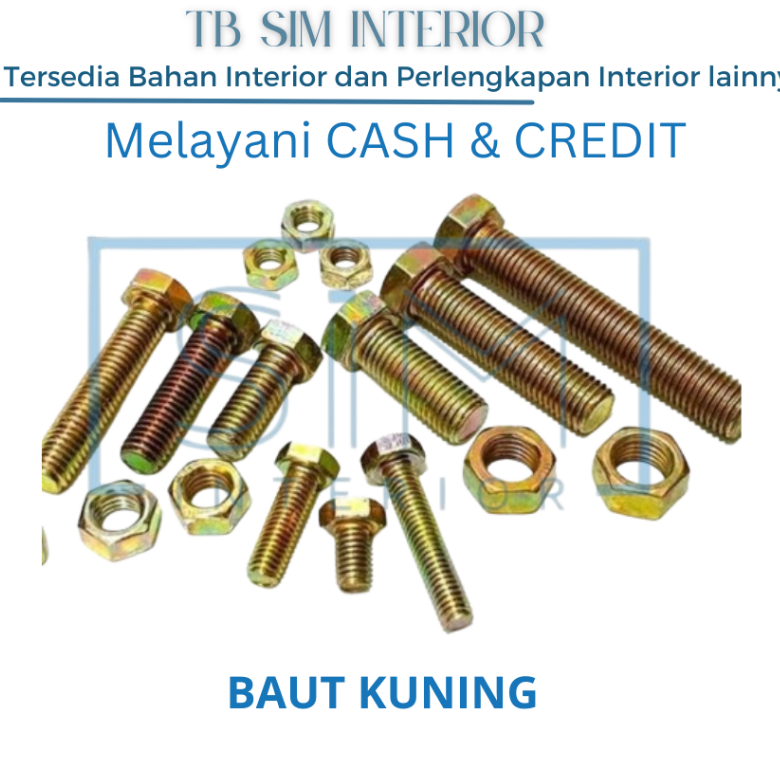 BAUT KUNING/ BAUT KAYU 6 MM