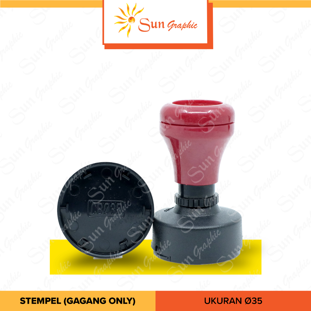 

Gagang Stempel Warna / Flash / Otomatis Bulat Ukuran 1,7 / 2,3 / 2,5 / 2,8 / 3,2 / 3,5 / 4,0 / 4,2 / 4,5 (GAGANG ONLY) - SUN GRAPHIC