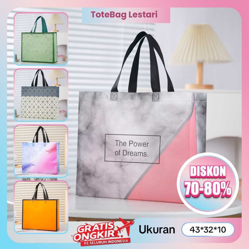 

Ukuran 43*10*32 - Totebag Wanita - Tas Belanja - Tas Spunbond - Tas Jinjing - Totebag - Tas Jinjing Wanita - Tas Hampers - Tas Murah - Tas Souvenir - Tas Lipat - Goodie Bag - Paperbag - Kantong Belanja - Souvenir - Tas kado - Tas Wanita - Spunbond - Tas