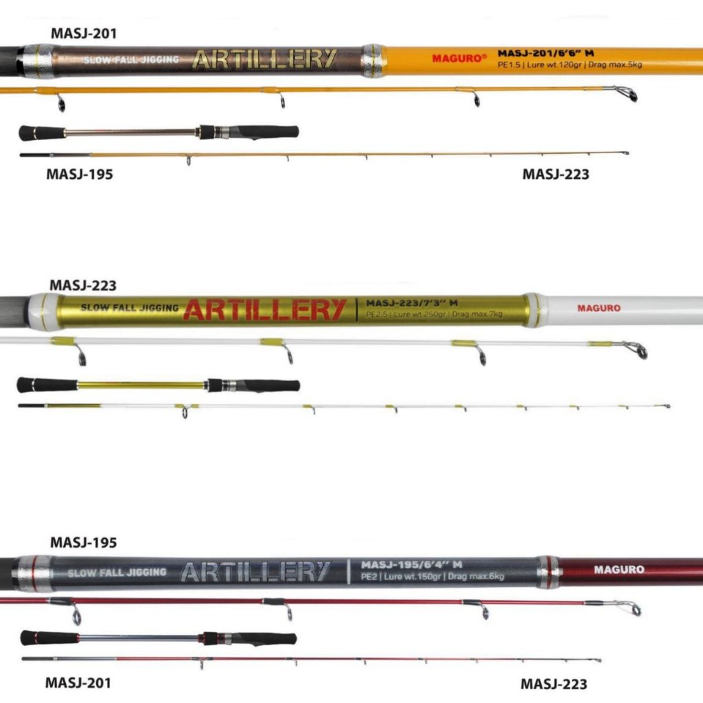 Joran Spinning Maguro Jigging Rod Artillery PE 1.5 | PE 2 | PE 2.5 | JIGGING ROD | JORAN LAUT