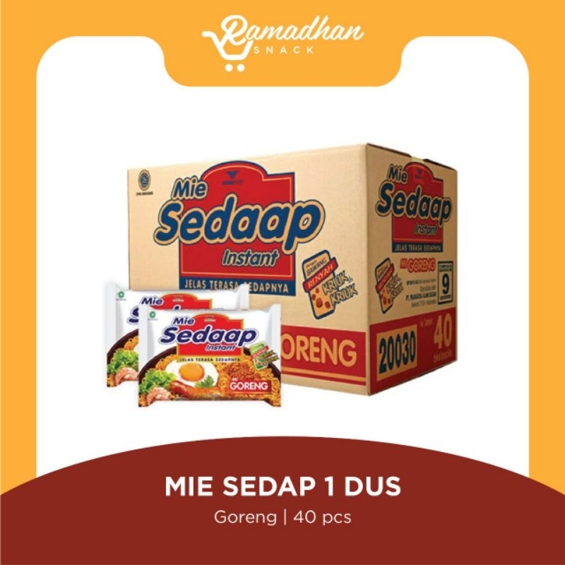 

Mie Instan Sedap 1 Dus 40 pcs _ Sedap Goreng _ Sedap Soto _ Sedap Kari Dus