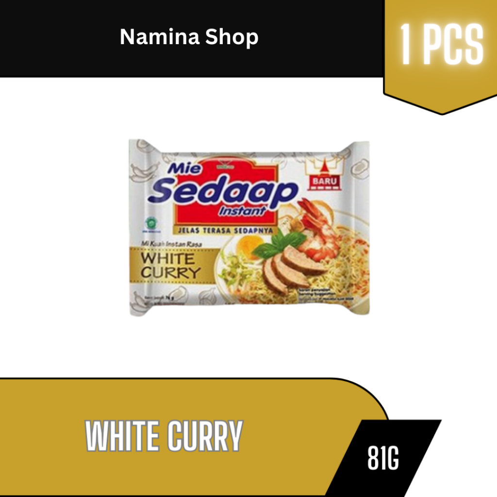 

SEDAAP MIE MI INSTAN WHITE CURRY 81G - 1 PCS - BANDUNG