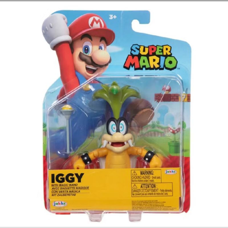 Jakks Super Mario 4" Iggy with magic wand original