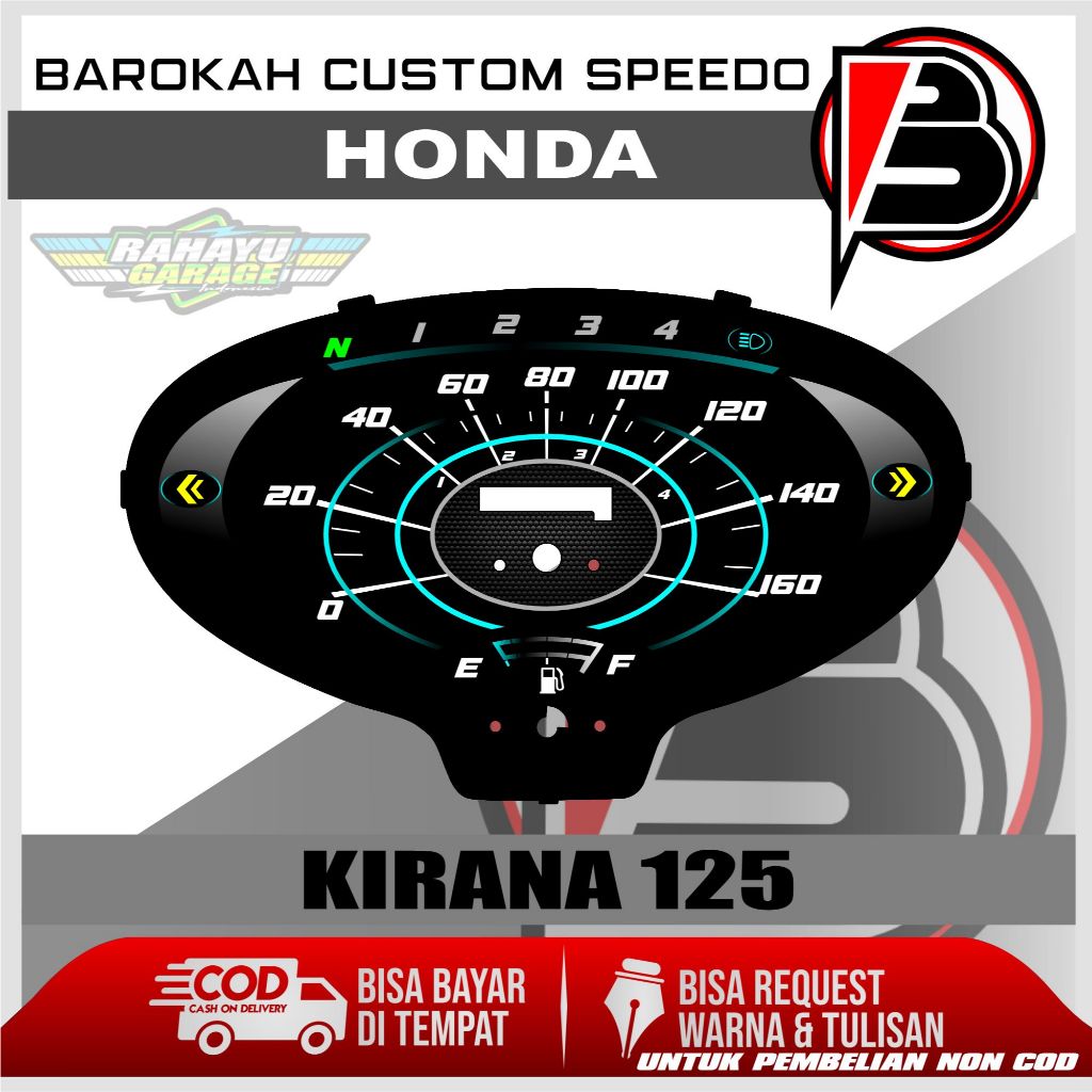 PAPAN SPEEDOMETER CUSTOM HONDA KIRANA 125