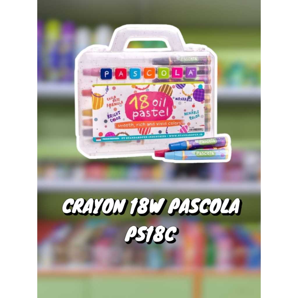 

CRAYON 18W PASCOLA BY STANDRD/PASCOLA 18WARNA CRAYON