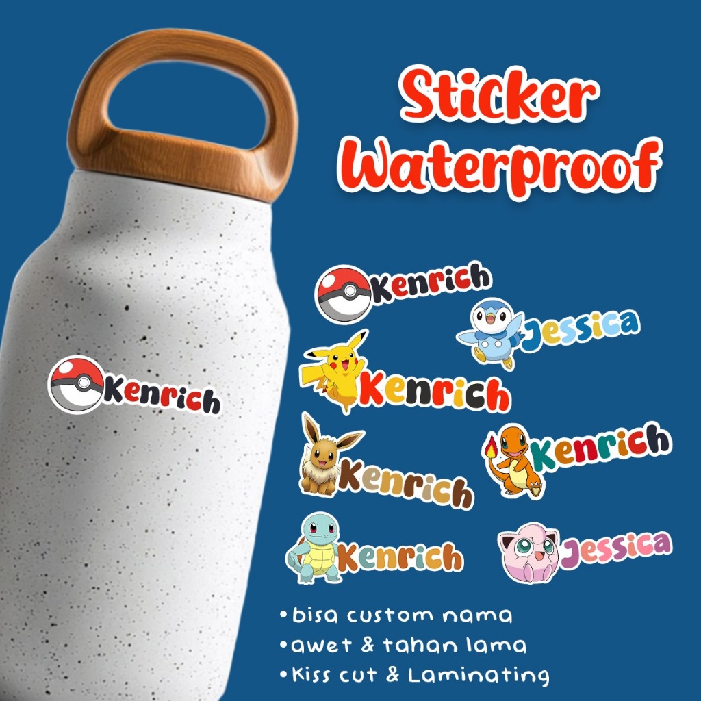 

[GIANTPALACE] 92PCS STICKER LABEL NAMA ANAK GARANSI WATERPROOF OILPROOF AWET TAHAN LAMA STIKER BUKU ANAK BACK TO SCHOOL
