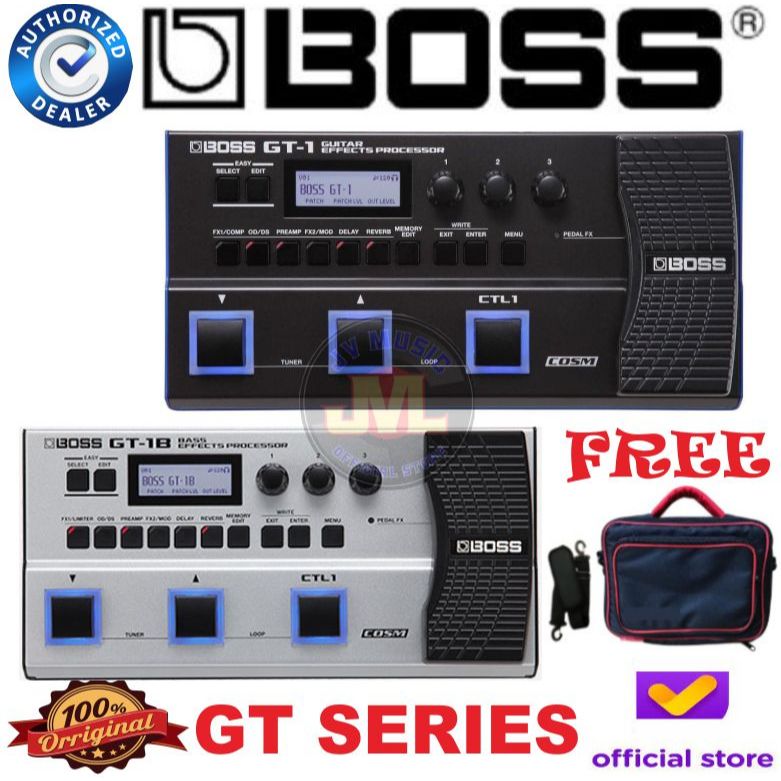Boss GT1B Bass Multieffects Processor Boss GT-1B Boss GT1 Guitar Multieffects Pedal Boss GT-1