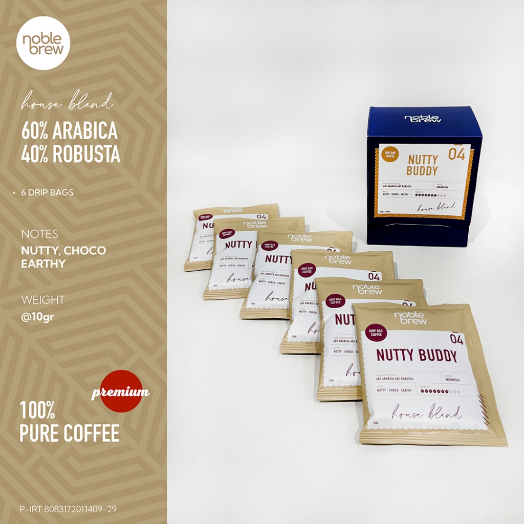 

Noble Brew - Coffee Drip Bag / Kopi Filter NUTTY BUDDY