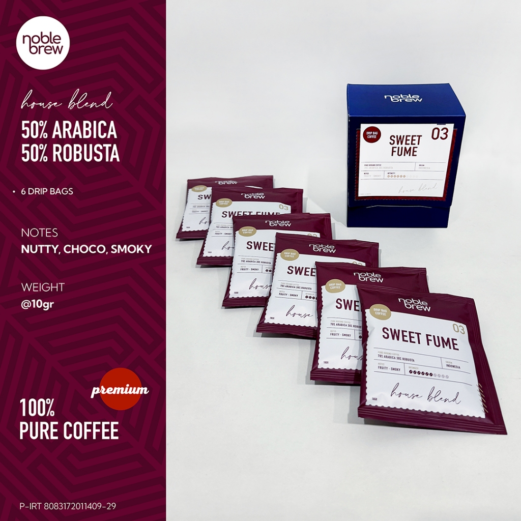 

Noble Brew - Coffee Drip Bag / Kopi Filter SWEET FUME