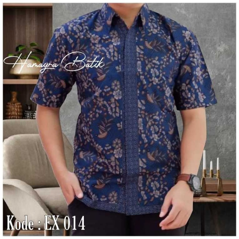 BATIK HAMAYRA || Kemeja Batik Pria Lengan Pendek Premium