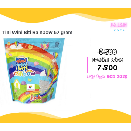 

Tini Wini Biti Rainbow 57 gram