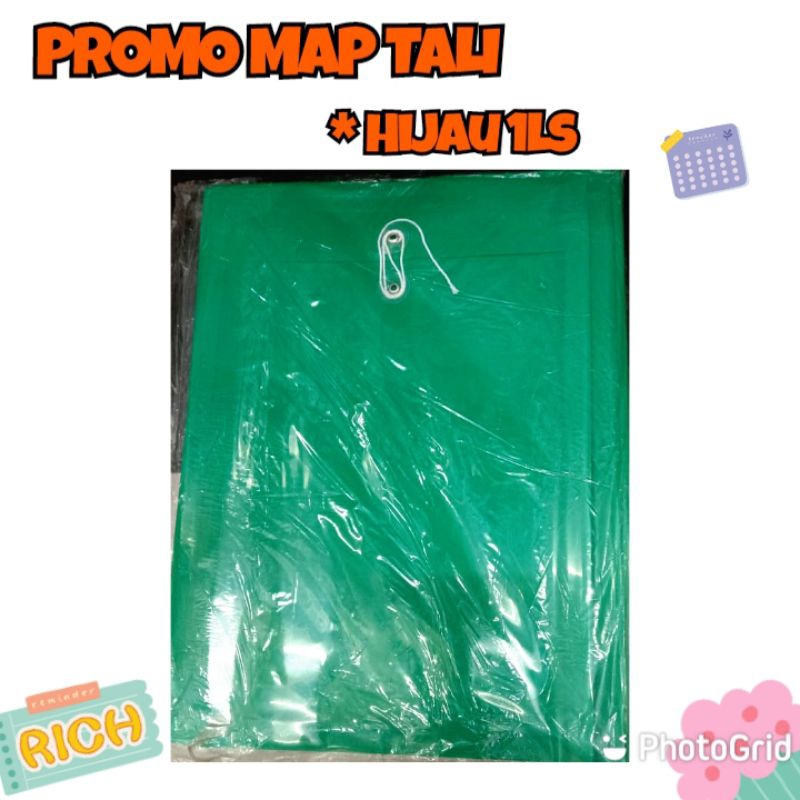 

map tali plastik folio hijau 1ls
