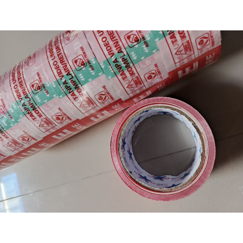 

Lakban Bening Lakban Fragile Unboxing Merah Putih Coklat