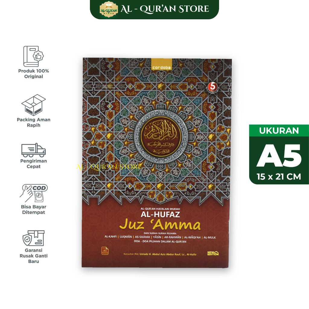 Juz Amma Hafalan Mudah Al Hufaz A5 Plus Surat & Doa-doa Pilihan Berwarna, Alquran Juz 30 Jus Ama Alh