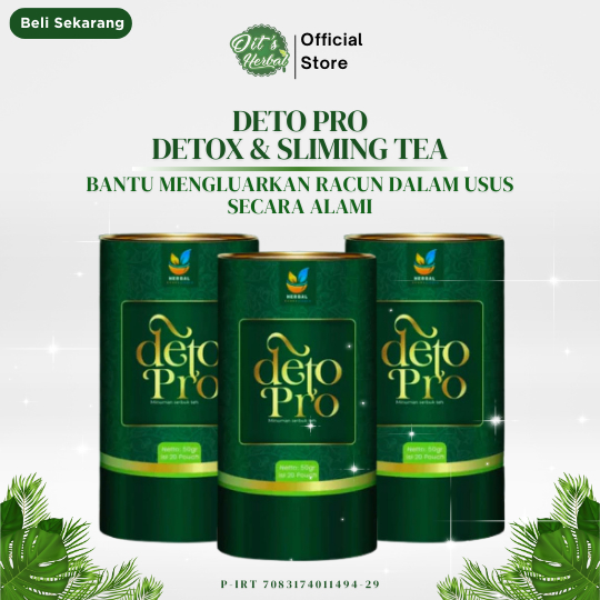 

DETO PRO Teh Herbal Alami Paket 3 Kaleng - Untuk Membantu Detox kotoran & Mengatasi Perut Buncit
