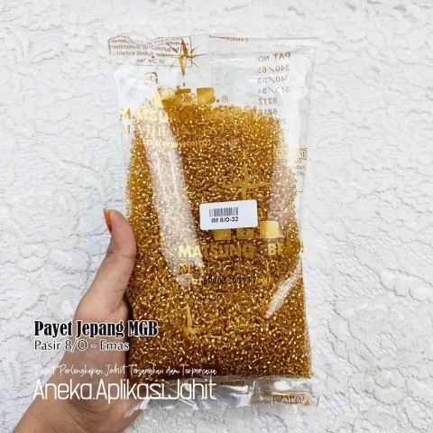 [PRE-ORDER] 1 PON PAYET JEPANG VERSI BESAR UKURAN 3.6 MM MGB PASIR 8/O & BAMBU 8/OC GOLD 32