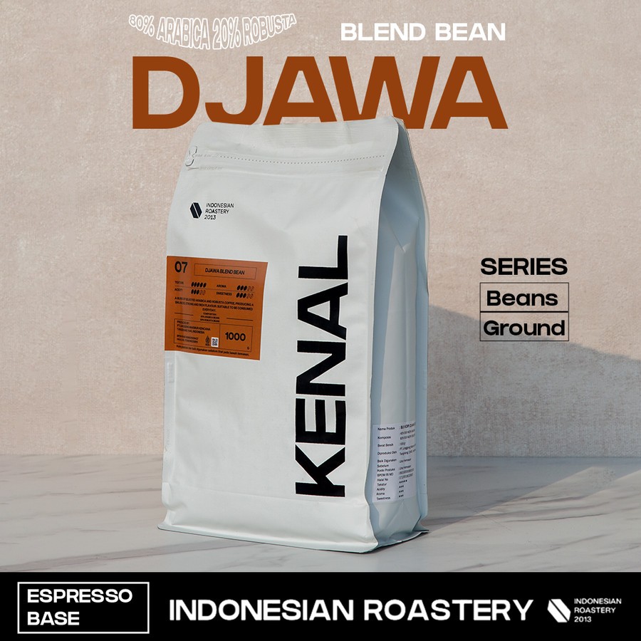 

Kenal Coffee Betawi Blend Kopi Indonesia 80% Arabika 20% Robusta 1Kg