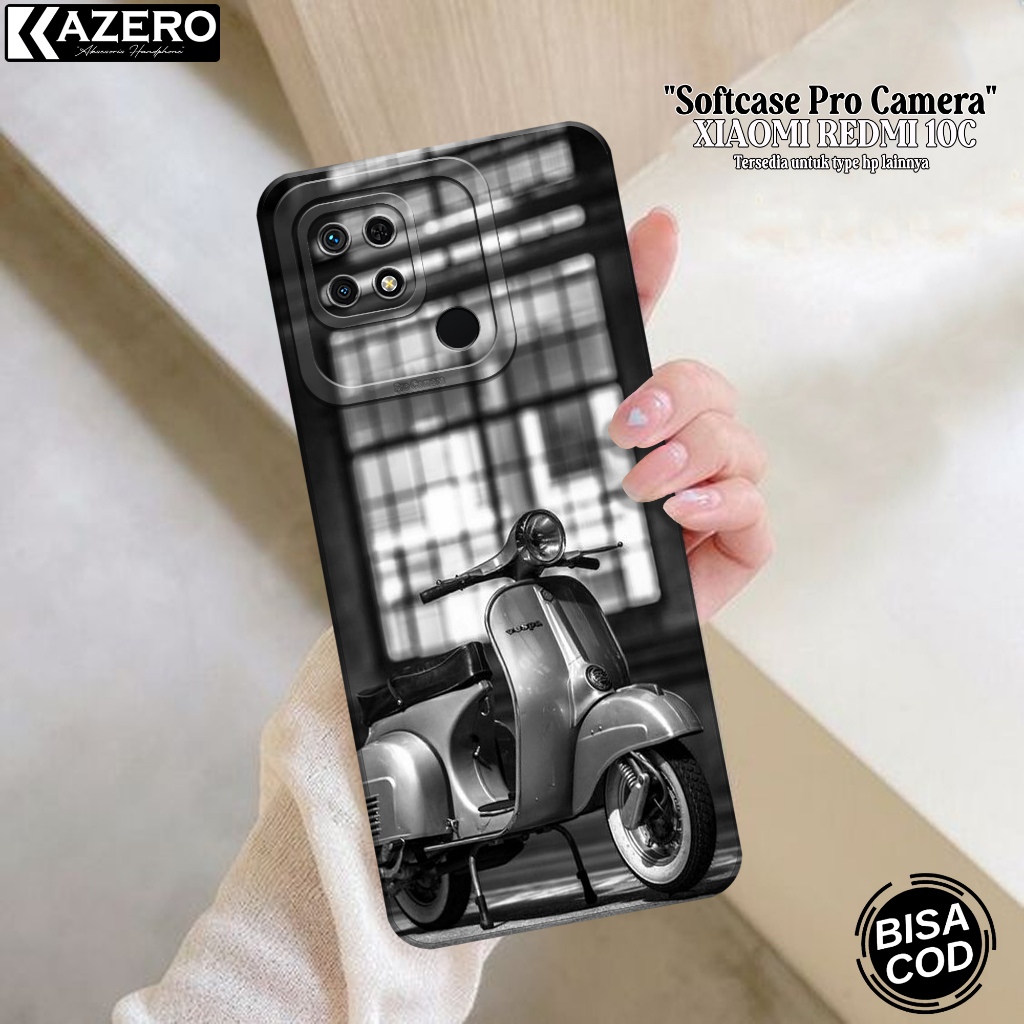 Kesing Hp Xiaomi Redmi 10C Case Vespa - Case Xiaomi Redmi 10C - Casing Xiaomi Redmi 10C - Softcase X