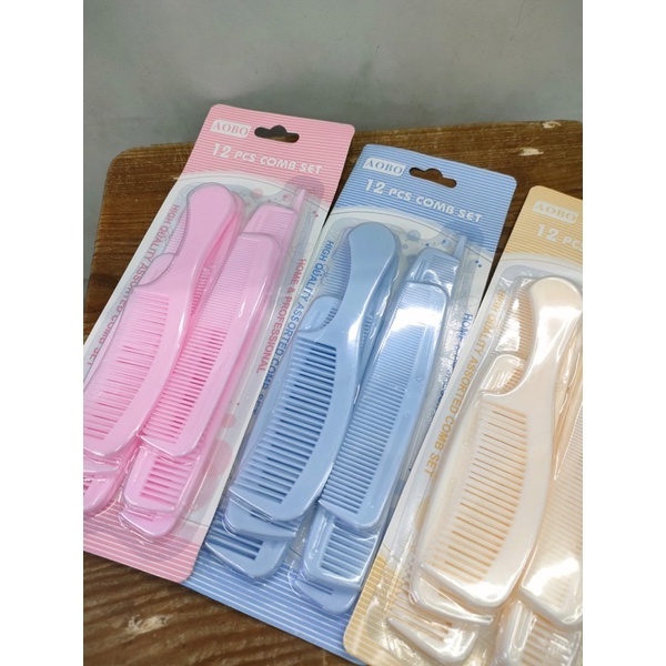 SISIR ISI 12 PCS /  sisir set isi 12 pcs premium / Sisir Rambut 12In 1Set / Paket Sisir Rambut Isi 1