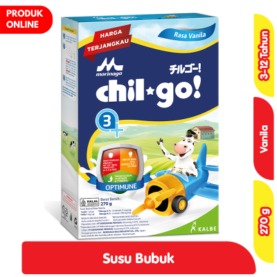 

Morinaga Chil-Go! 1+ & 3+ – Susu Bubuk Pertumbuhan Anak Usia 1–12 Tahun