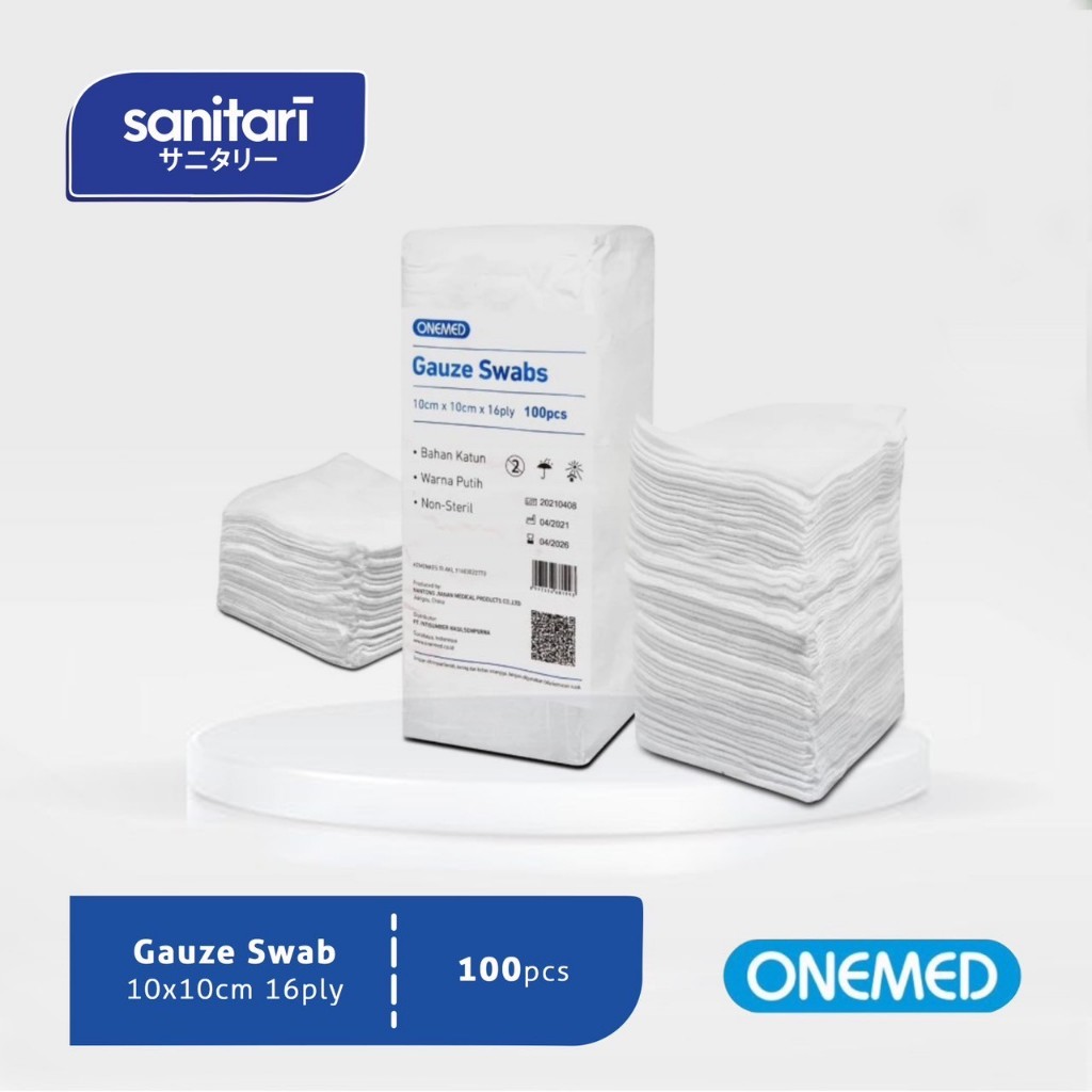 Kasa Lipat 10x10cm 16ply isi 100s Kasa Lipat Onemed Kasa Onemed