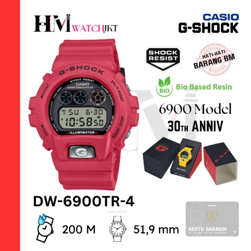 CASIO GSHOCK DW-6900TR-4DR Jam Tangan Pria Original Digital Antiair LIMITED EDITION ANNIVERSARY  DW-