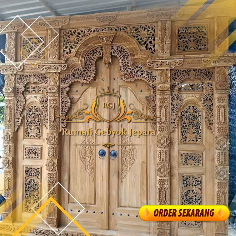 Pintu Jati Furniture Jepara | Gebyok Jati Asli | Pintu Kayu Rumah | Gebyok Ukir Jepara