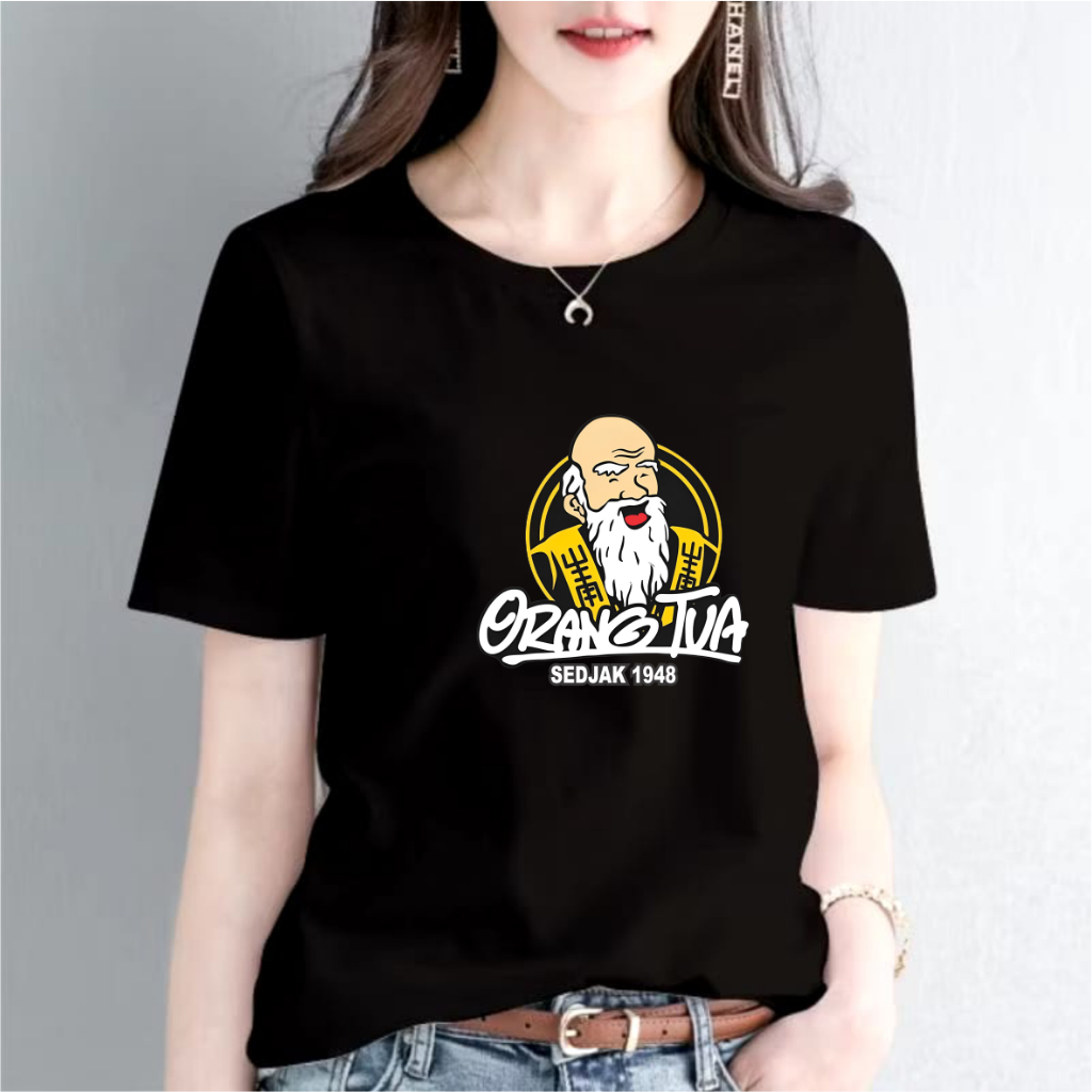 Kaos wanita atasan T-shirt Baju pria/wanita ORANG TUA