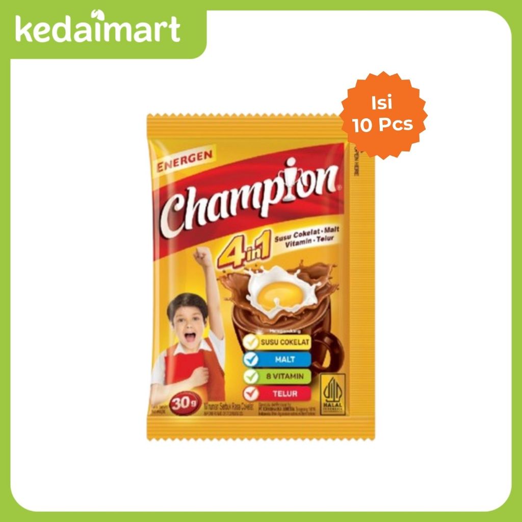 

Champion Sereal Rasa Cokelat Renceng Isi 10 X 30 Gram