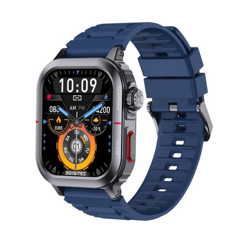 Jam tangan Pria Smartwatch Digitec Forfit Amoled Strap Rubber Original Garansi Resmi 1 Tahun