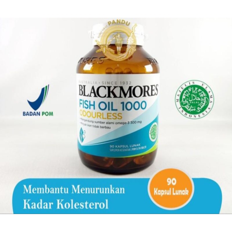 Blackmores  Fish Oil 1000 Odorless 90 Kapsul Lunak