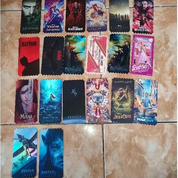[READY STOK] Original Collectible Ticket Megabox Korea Marvel, Disney, Batman, Barbie Dll