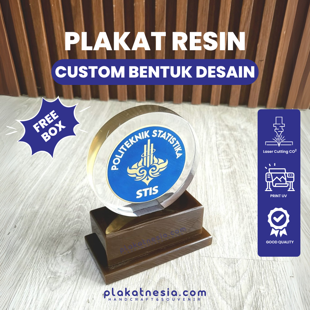 Custom Plakat Resin / Plakat / Custom Piala Penghargaan / Custom Plakat / Plakat Resin