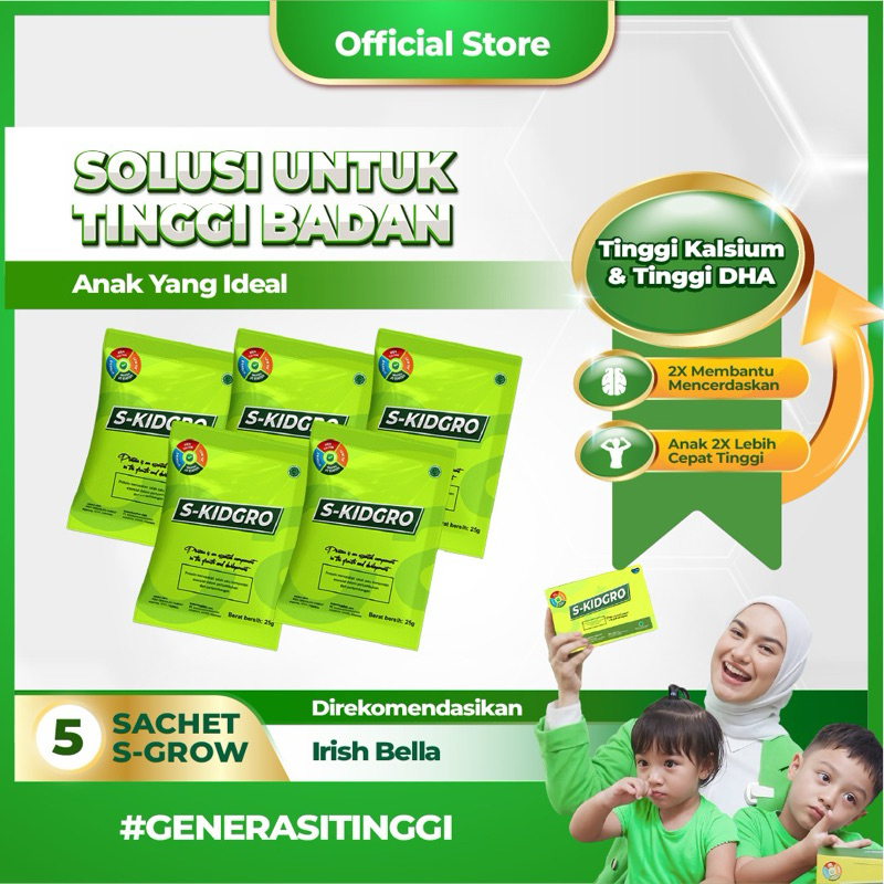 S-KIDGRO Peninggi Badan Anak Terbaik - 5 SACHET