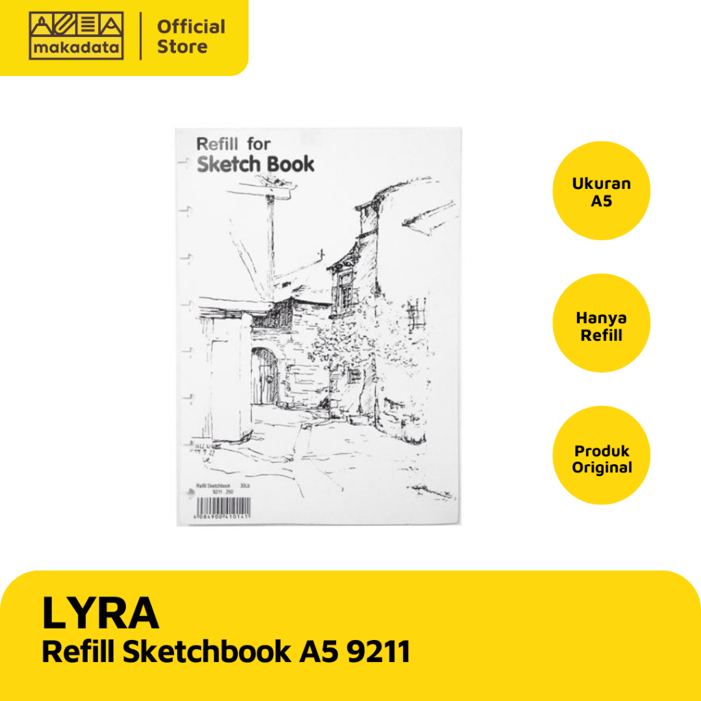 

REFILL SKETCH BOOK / BUKU MENGGAMBAR / BUKU SKETSA LYRA A5 9211 MURAH