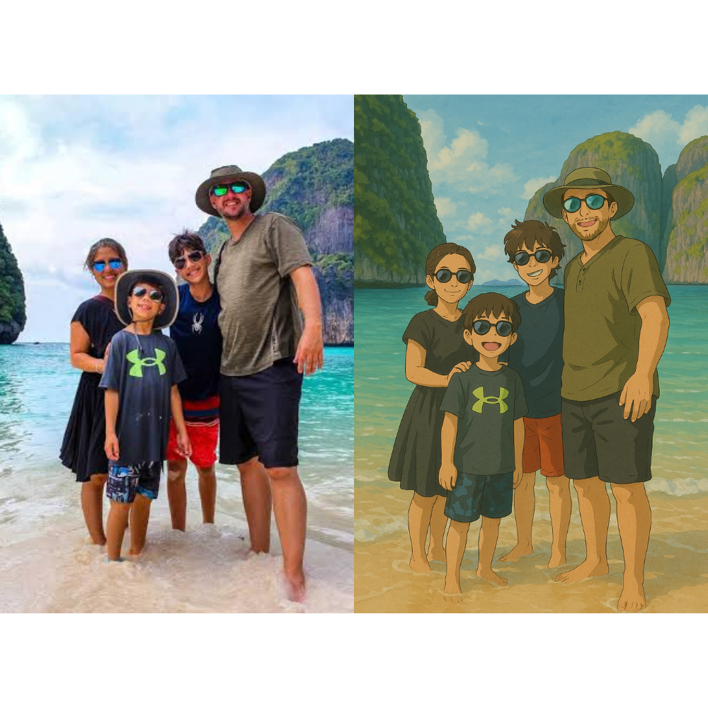 Jasa Edit Foto Ghibli Style, Karikatur 3D, Disney