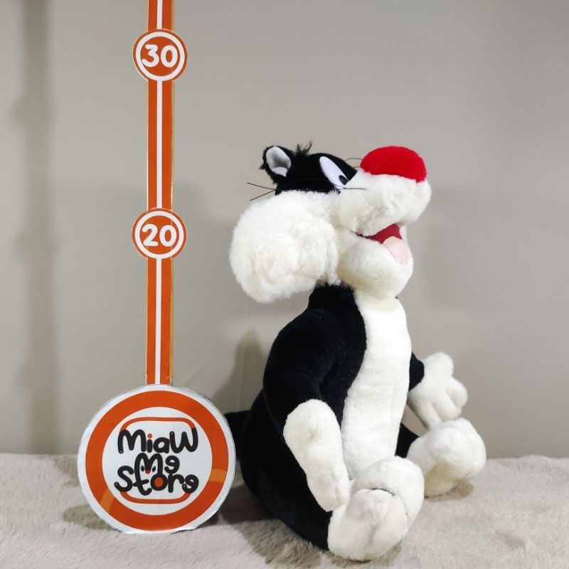 Boneka Sylvester Kucing Klasik Vintage Original Looney Tunes Plush New Tag