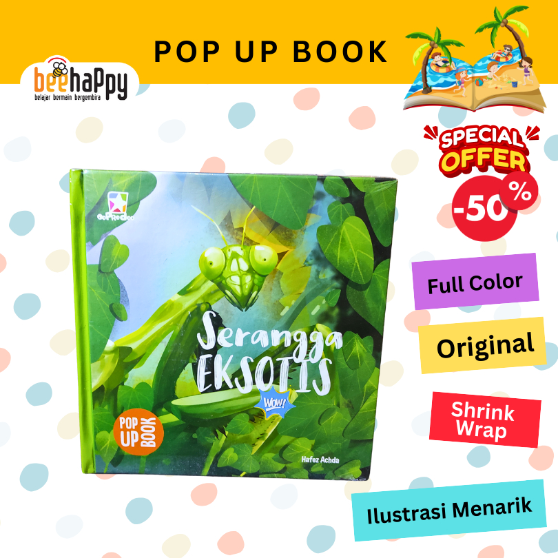 Pop Up Book Buku Pop Up Anak SERANGGA EKSOTIS